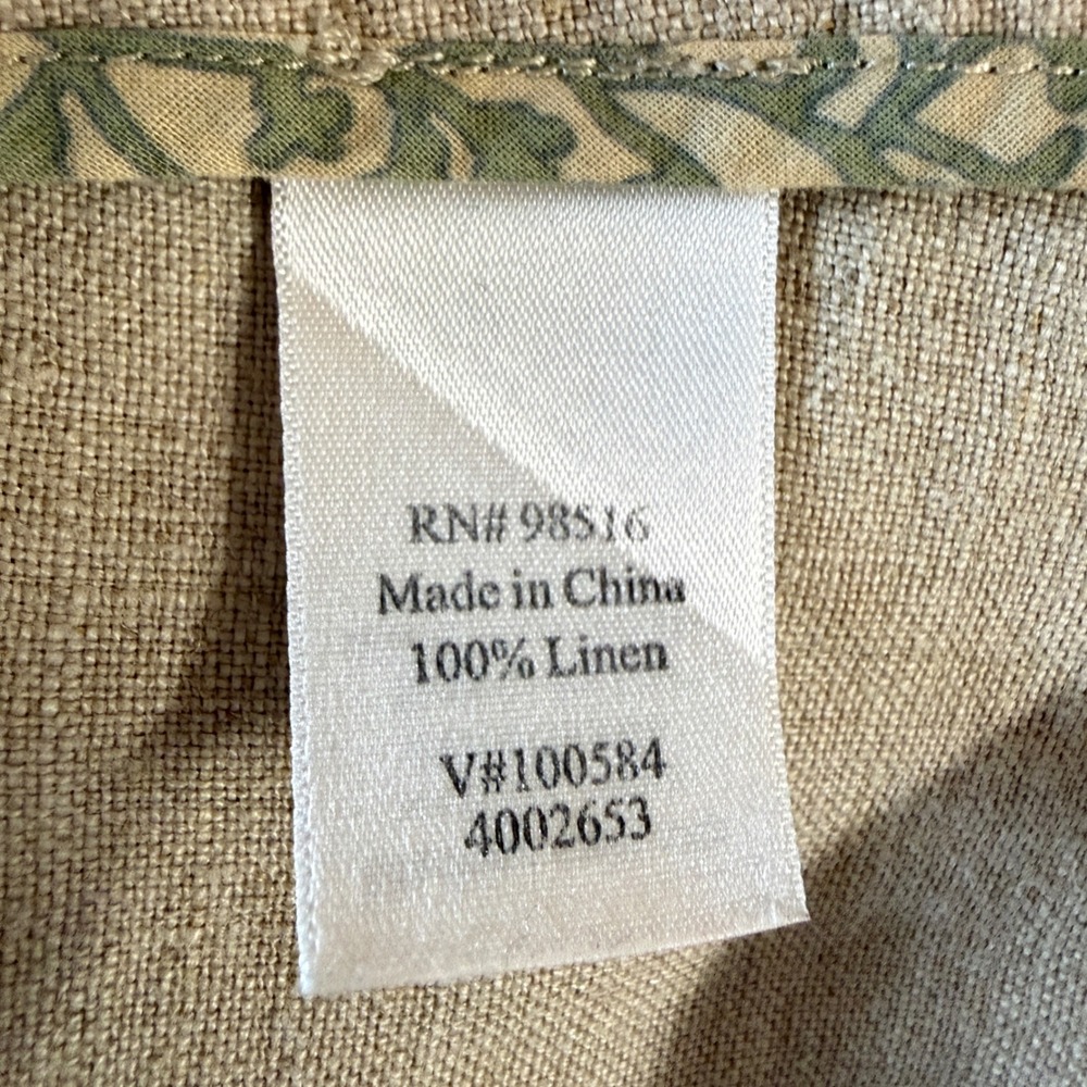 Coldwater Creek Linen Button Front‎ Jacket Beige W18 Women's - Picture 4 of 9